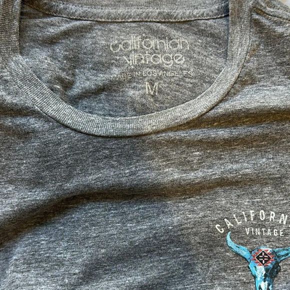 California Vintage Los Angeles Grey T-Shirt Size M - Picture 6 of 6